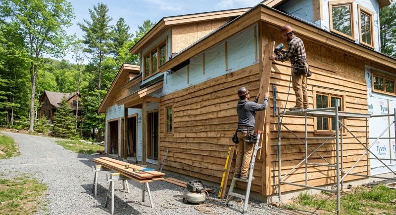Faux Wood Siding Installation in Norwalk, CT